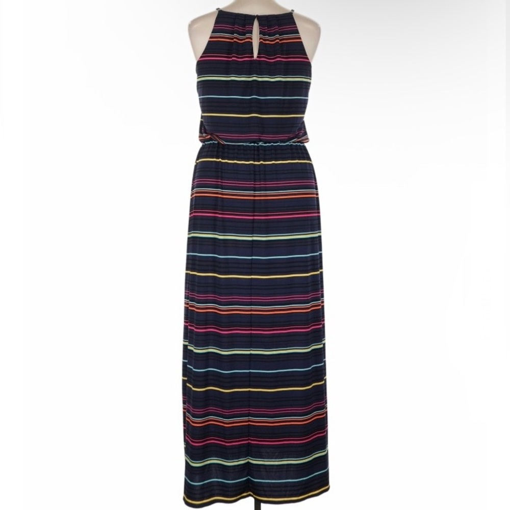 Maurice’s Women’s Multi Color Stripes Navy Sleeveless Maxi Dress 3X - Picture 4 of 11
